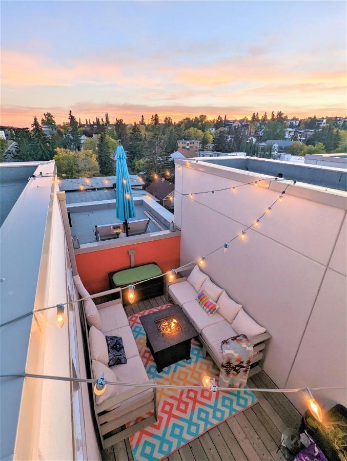 Monki Di Executive Suites - Glas - Luxury Inner City Home 3 Min To Downtown W Private Rooftop Patio Fireplace Κάλγκαρι Εξωτερικό φωτογραφία